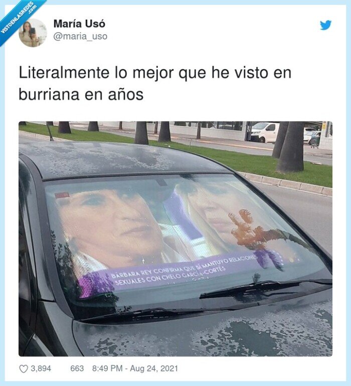 coche,parasol,barbara rey,chelo garcía cortés