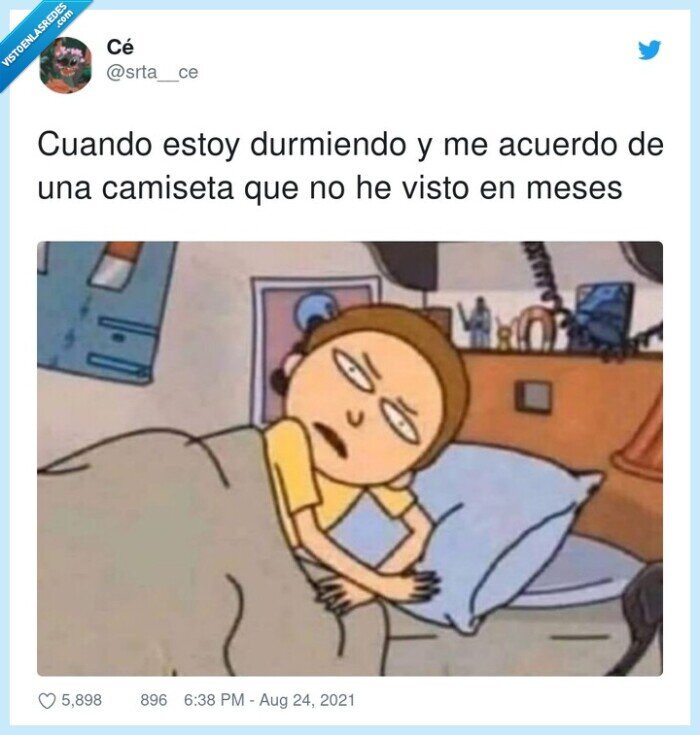 durmiendo,camiseta,acordarse