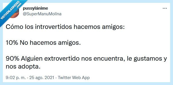 amigo,introvertidos,adoptar,extrovertidos