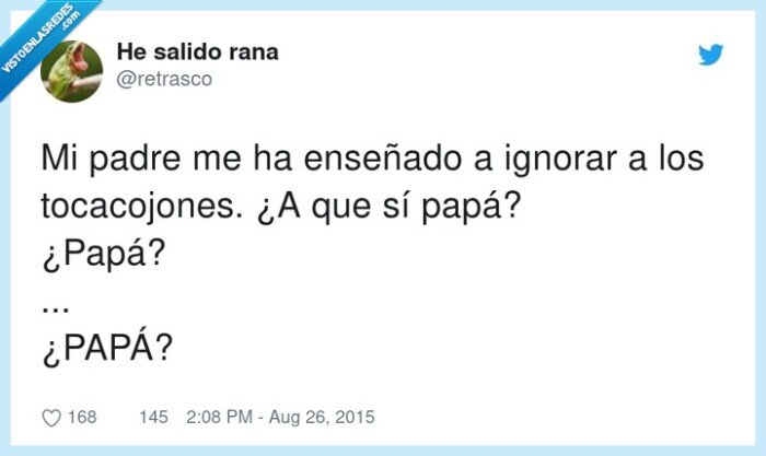 enseñar,ignorar,padre,papá