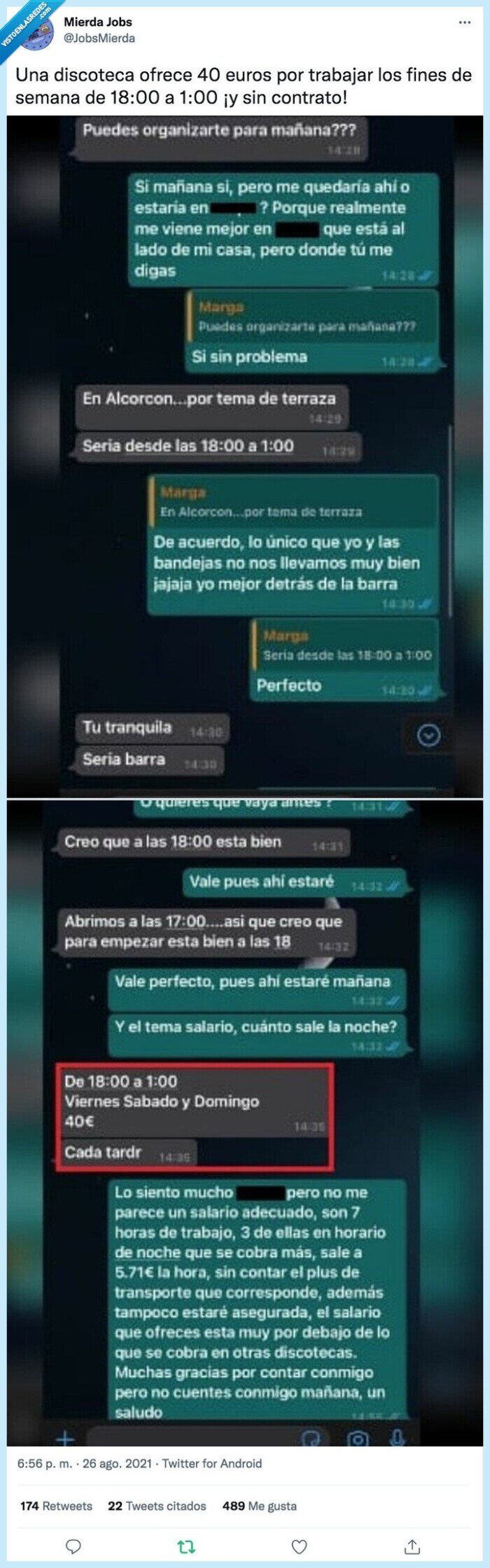 discoteca,trabajar,contrato,semana,euros