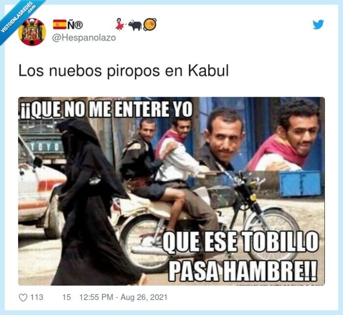 piropos,pasar hambre,kabul,tobillo