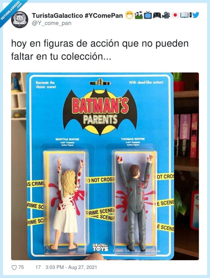 colección,figuras,acción,batman,padres,thomas wayne