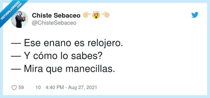 manecillas,relojero,enano,mira
