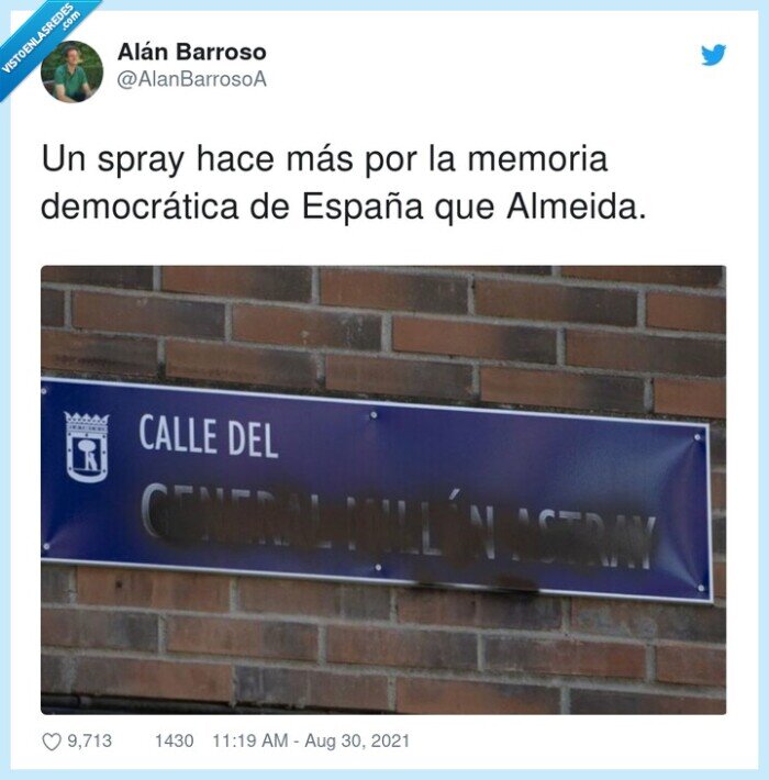 spray,cartel,franquismo,calle,nombre