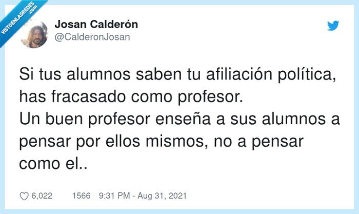 afiliación política,fracasado,profesor,alumnos
