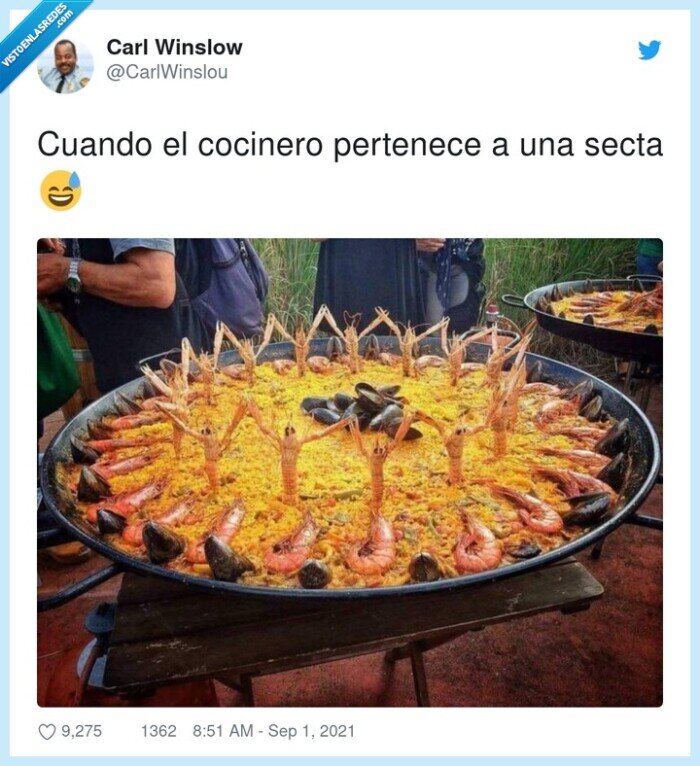 cocinero,paella,cigalas