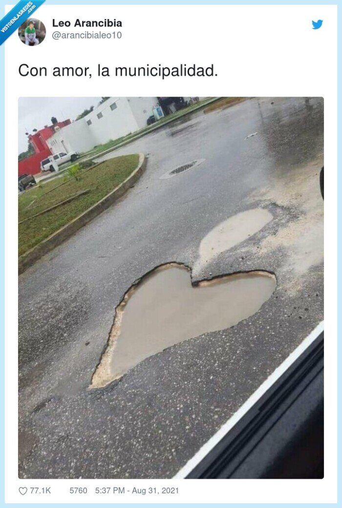 municipalidad,amor,bache,corazón