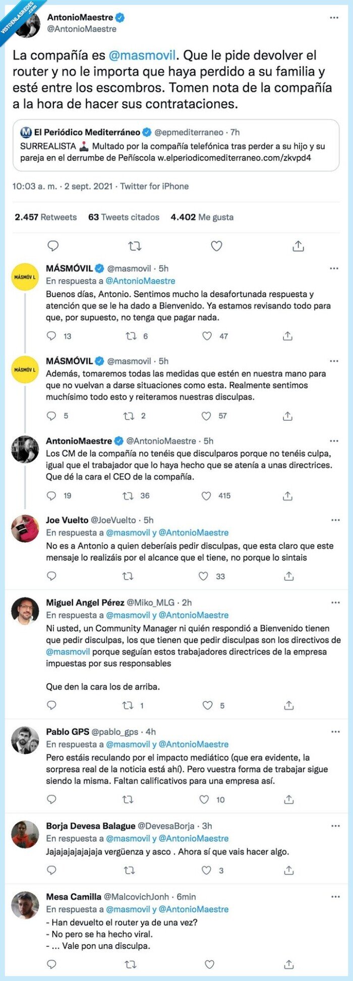 peñiscola,directrices,compañía,trabajador,masmovil