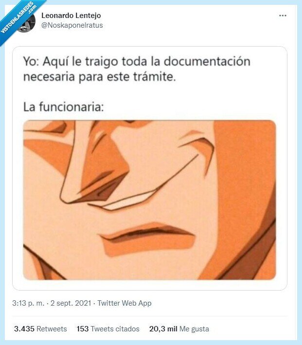 documentación,funcionaria,risa,vegeta