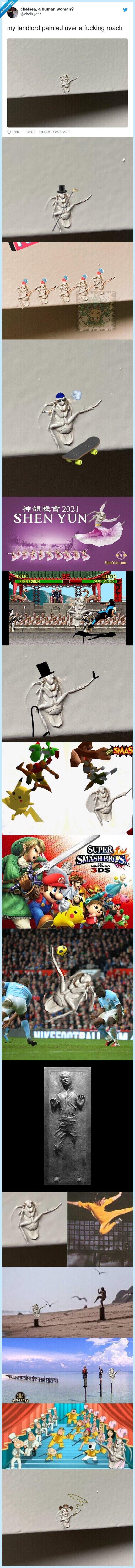 cucaracha,pintura,casero,pintar,pared,piso,memes