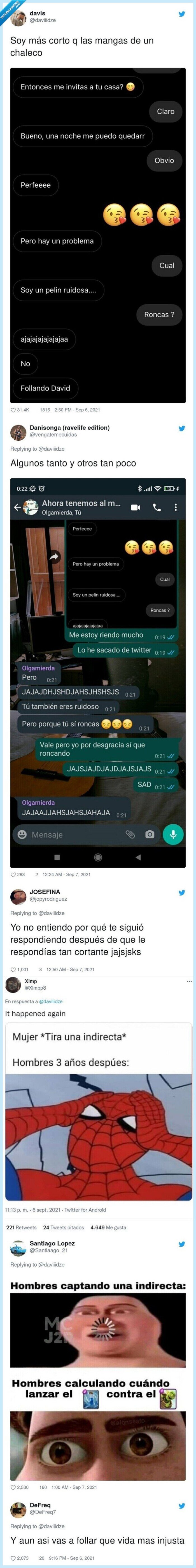 indirectas,conversación,casa,dormir,ruido
