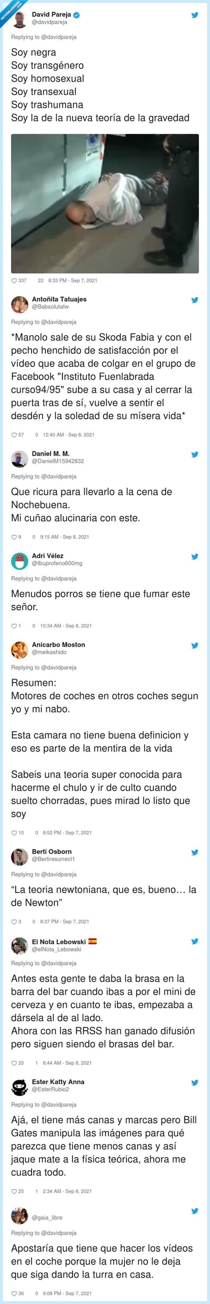 977675 - El loquísimo discurso de un negacionista que se atreve a vaticinar la nueva teoría de la relatividad: todo el mundo acaba riéndose de él, por @davidpareja