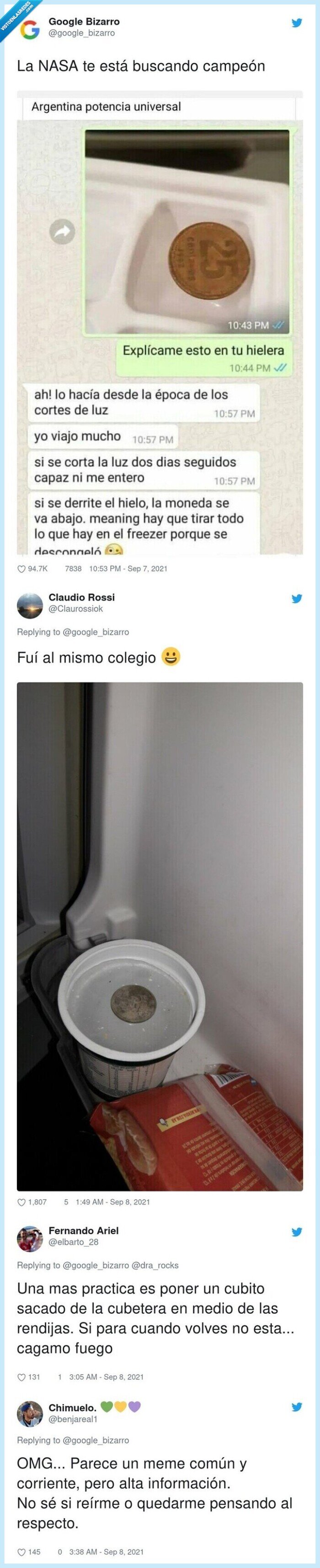 moneda,nevera,frigorífico
