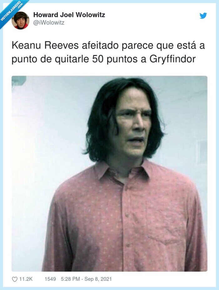 gryffindor,afeitado,keanu,reeves,puntos