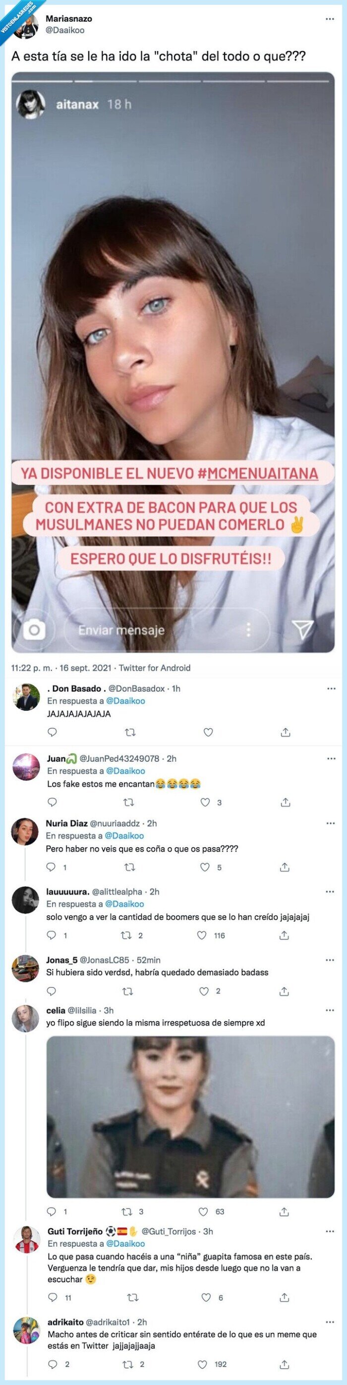 aitana,mcdonalds,racista