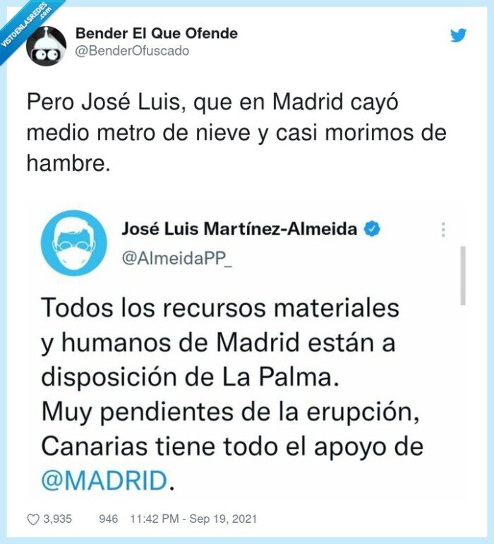 ayuda,almeida,madrid,la palma,volcán