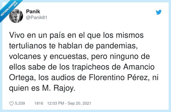 tertulianos,trapicheos,pandemias,encuestas,florentino,volcanes