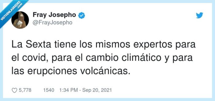erupciones volcánicas,covid,expertos,la sexta