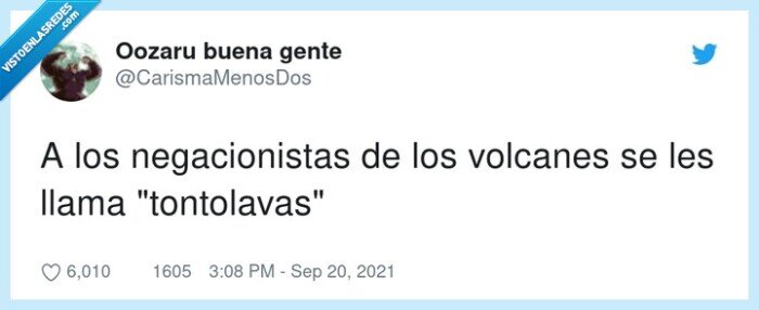 negacionistas,tontolavas,volcanes,la palma