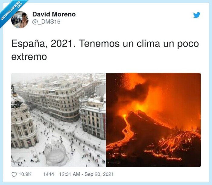 españa,extremo,clima,2021,volcán,la palma,nevada,filomena