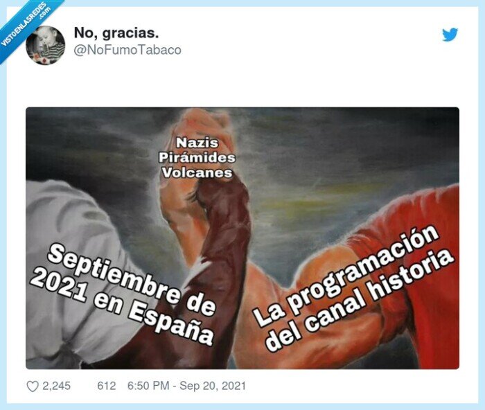 nazis,pirámides,volcanes,canal historia