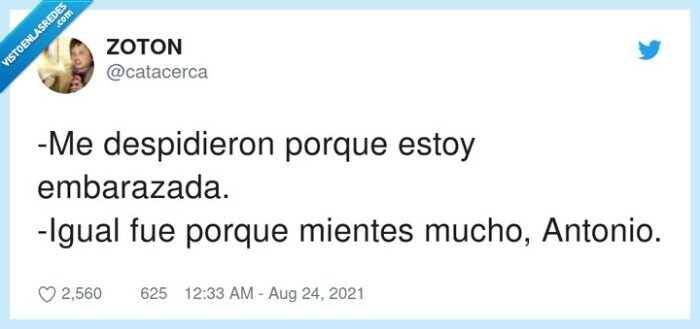 despido,embarazada,mentir