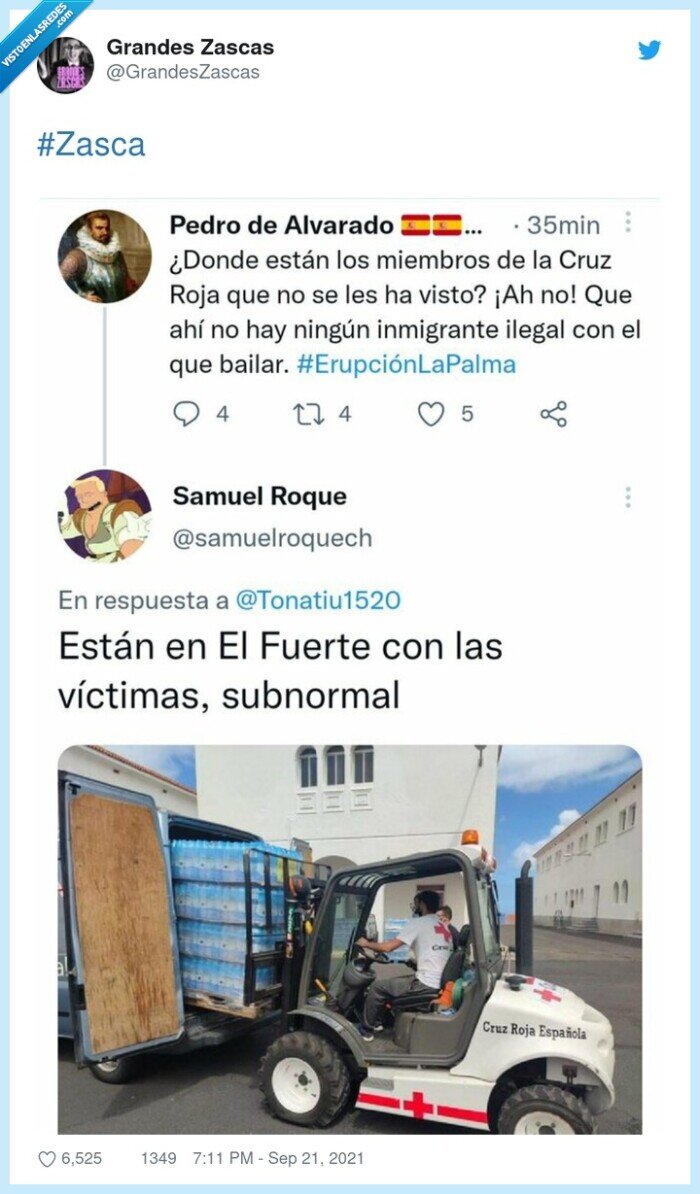 zasca,volcán,cruz roja,la palma