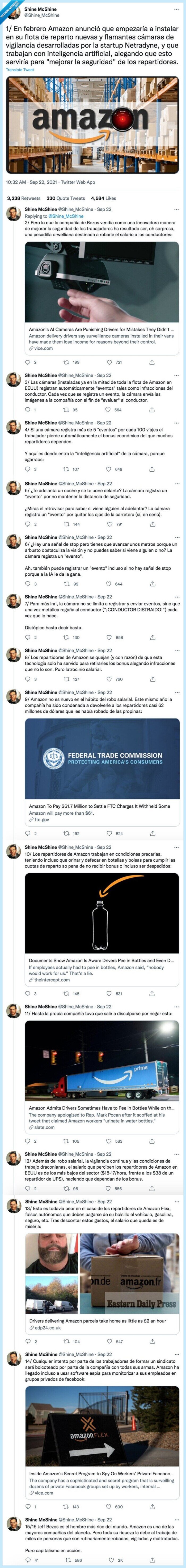 repartidores,inteligencia,artificial,vigilancia,amazon