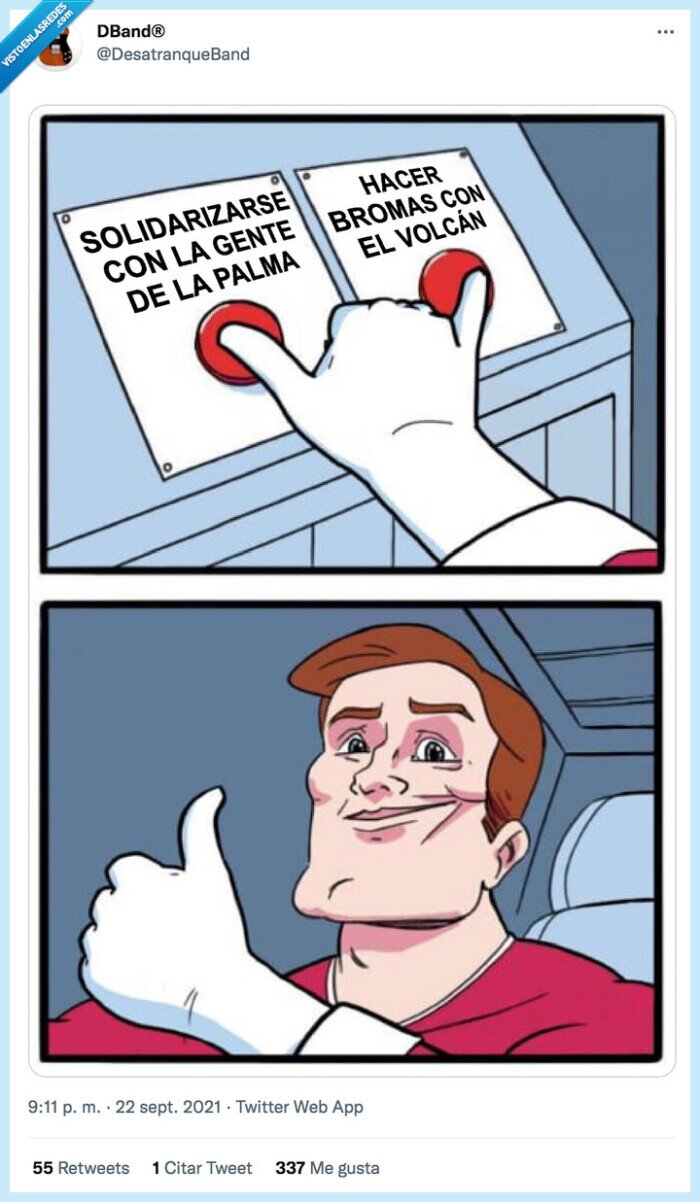 la palma,chistes,volcán