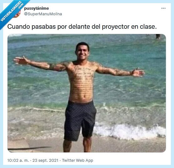 proyector,delante,clase,tatuajes