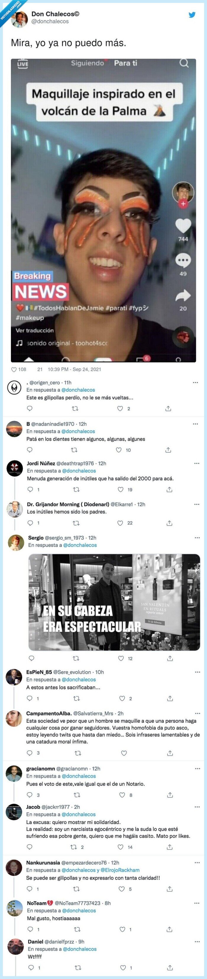 volcán,maquillaje,inspirado