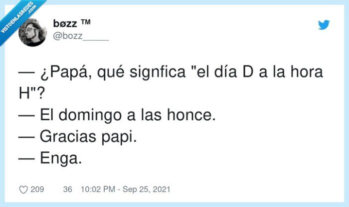 signficar,domingo,papá,honce