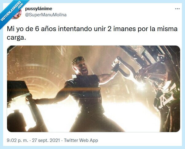 imanes,carga,niño,thor