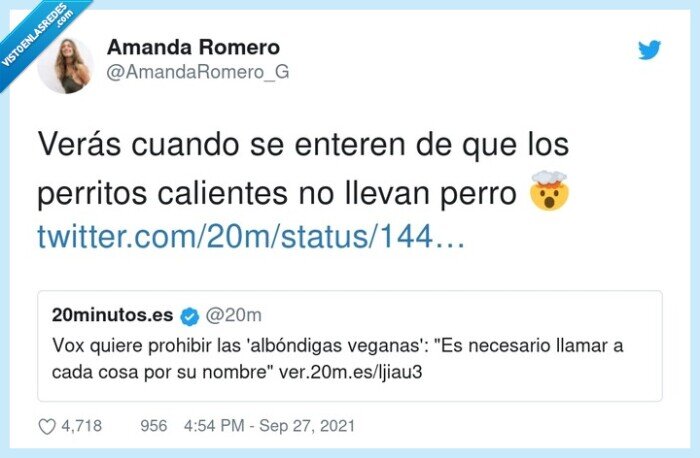 calientes,perritos,vox,albondigas veganas,carne