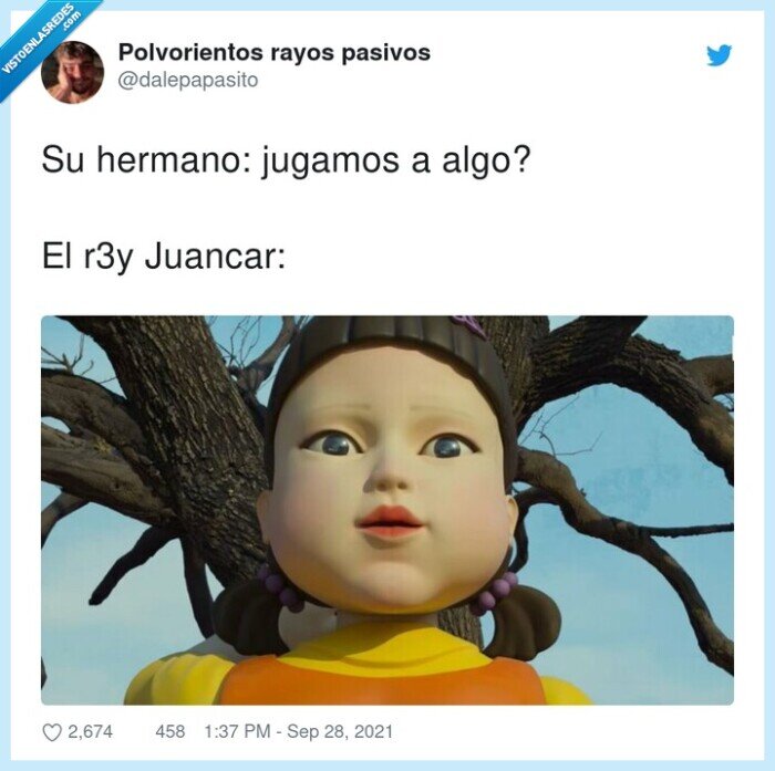 hermano,jugamos,juancar,rey,el juego del calamar