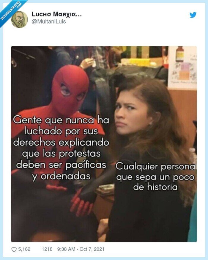 spiderman,zendaya,derechos,luchar