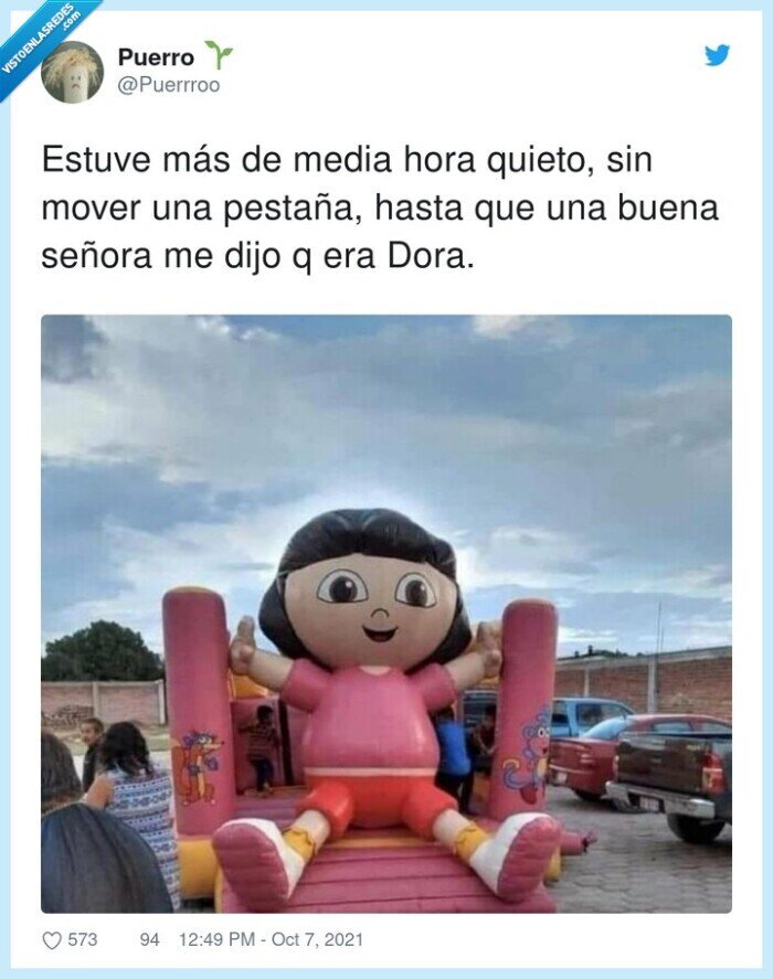 dora,inflable,el juego del calamar