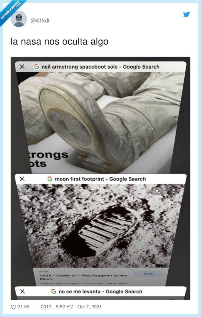 ocultar,nasa,algo,huella,astronauta,luna