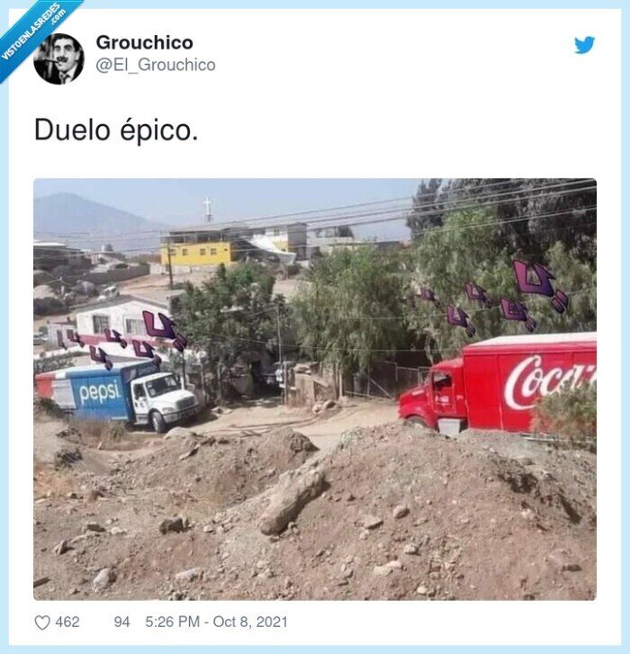 épico,duelo,camiones,pepsi,cocacola