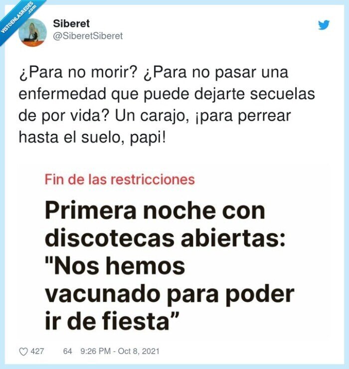 enfermedad,perrear,dejarte,vacunarse,discotecas