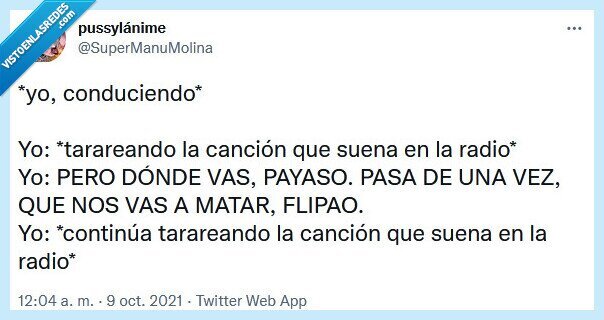 conducir,tararear,radio