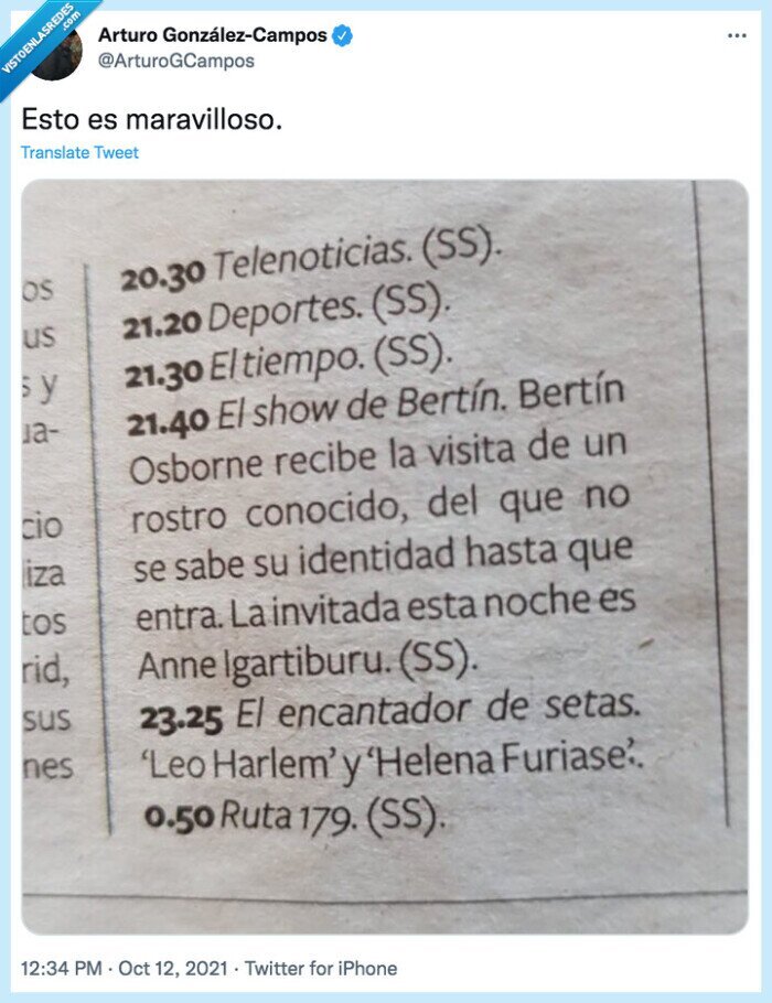 show de bertin,review,programación