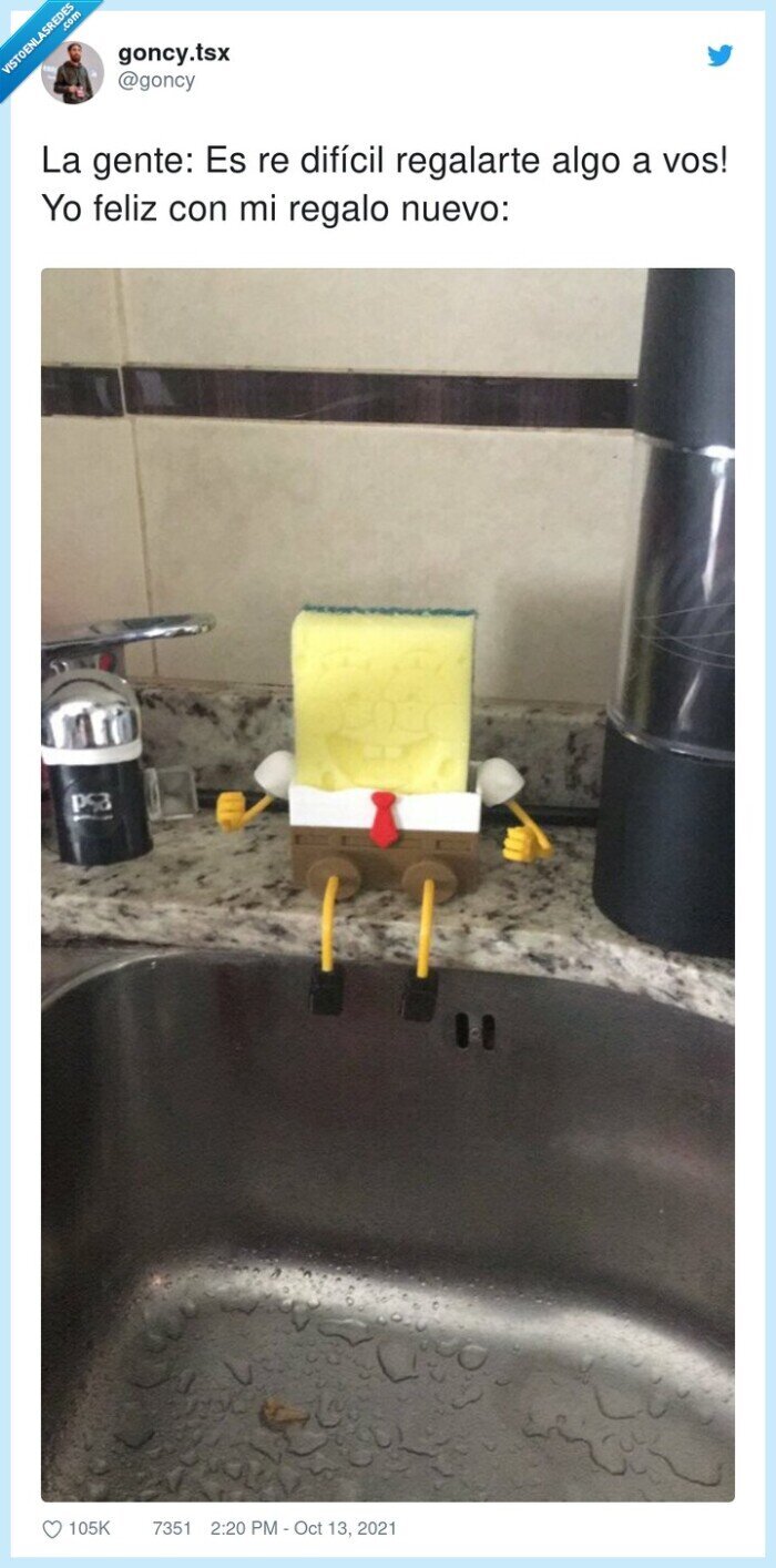 regalar,esponja,bob esponja,regalo,chulo