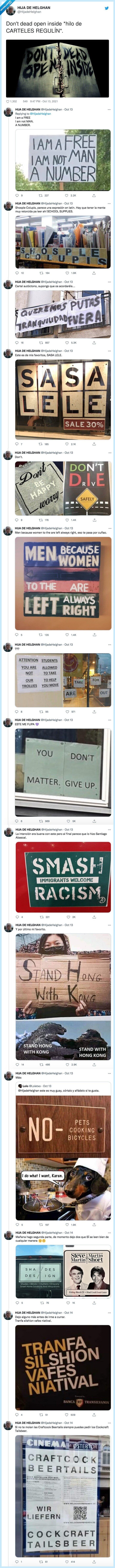 carteles,dead inside,leer,al revés,don't dead