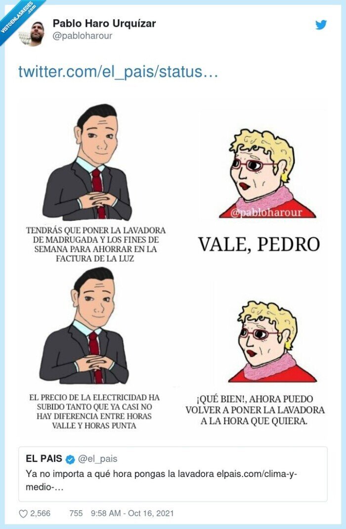 hora valle,electricidad,lavadora