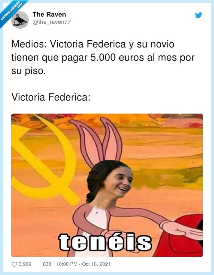 victoria federica,bugs bunny,pisazo,piso,madrid