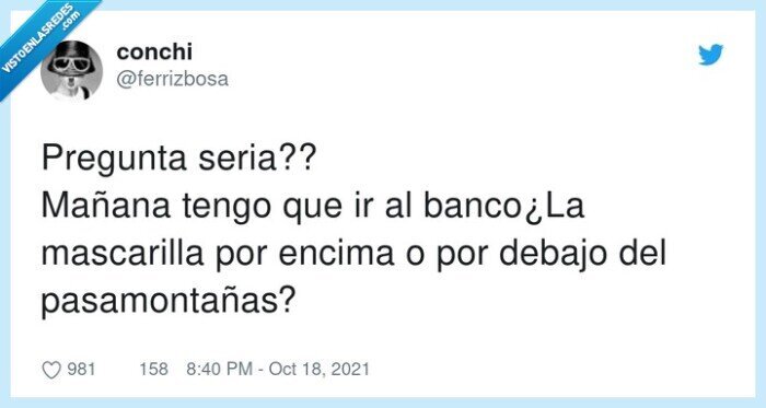 pasamontañas,mascarilla,pregunta,mañana,banco,encima