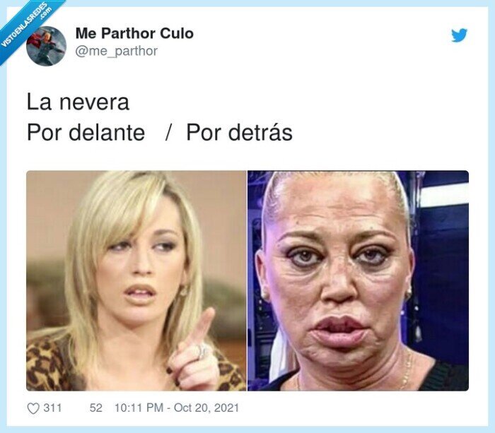 delante,detrás,nevera,belén esteban