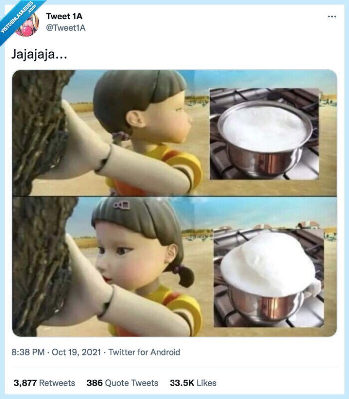 el juego del calamar,hervir,leche